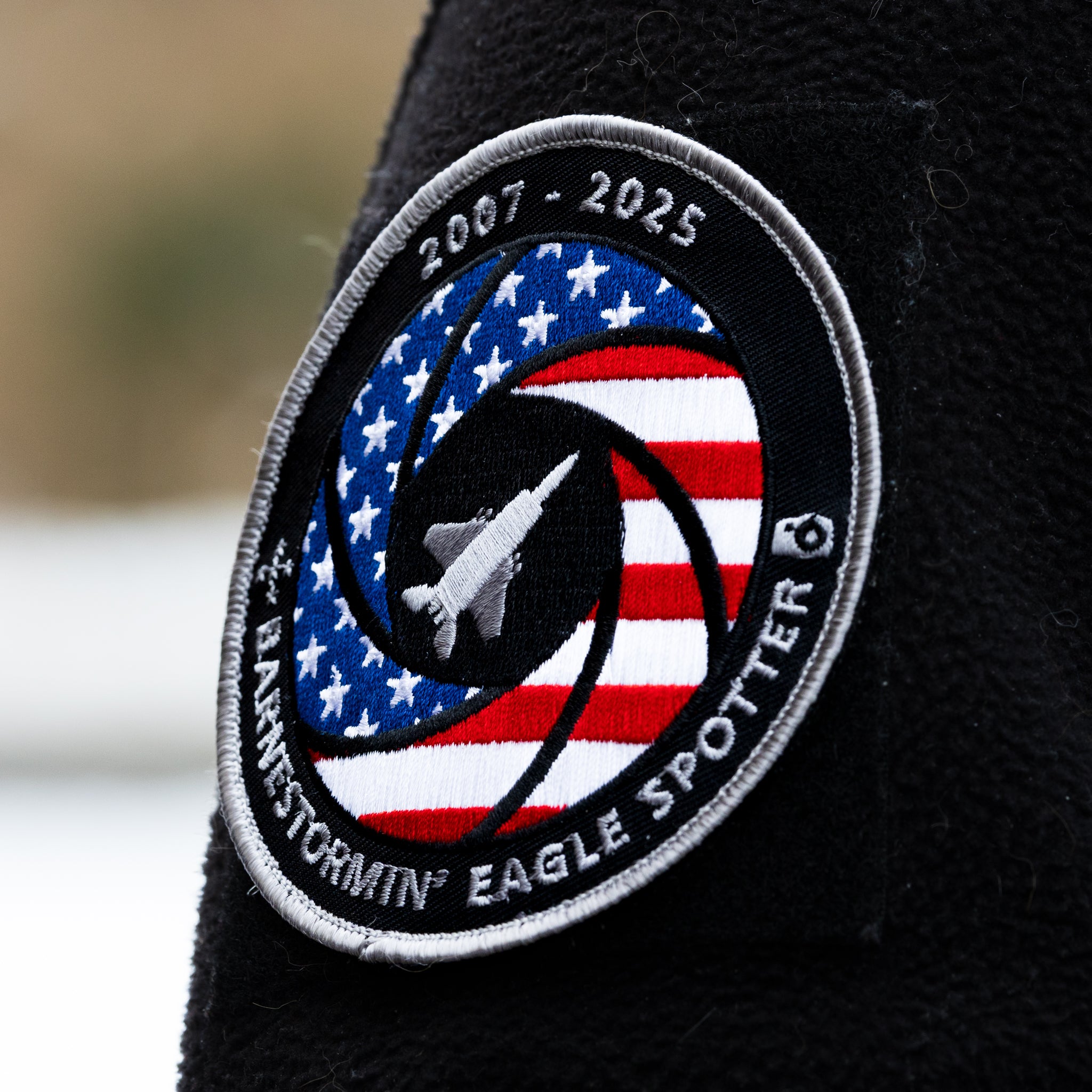 Barnestormin' Eagle Spotter Patch (Flag Edition)