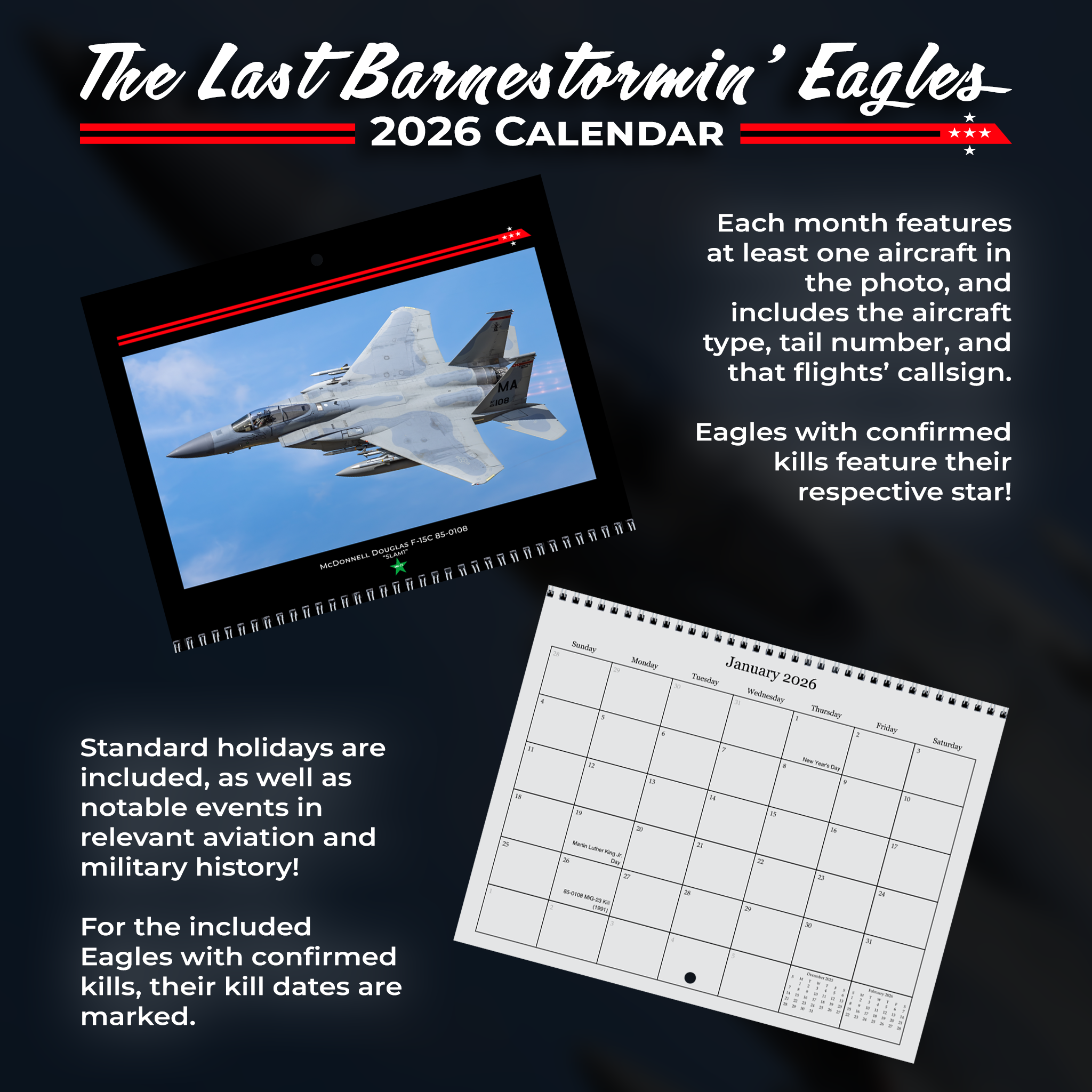 2026 Calendar: The Last Barnestormin' Eagles